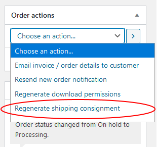 WooCommerce Order Detail Actions
